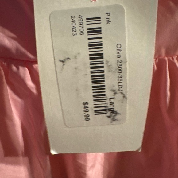 Pants Store,Elegant Pink Mini Dress, NWT, Size Large - Picture 6 of 12